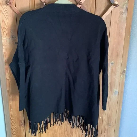 Keyingyi Beauty & Dignity cashmere blend peacock embroidery fringe tunic sweater - Picture 8 of 11